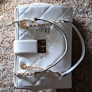 Aldo Alaevenn White Shoulder Bag